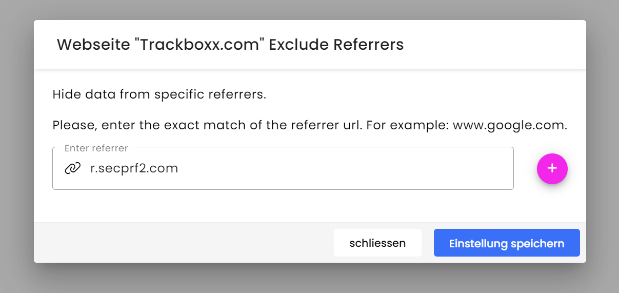 exclude referrer