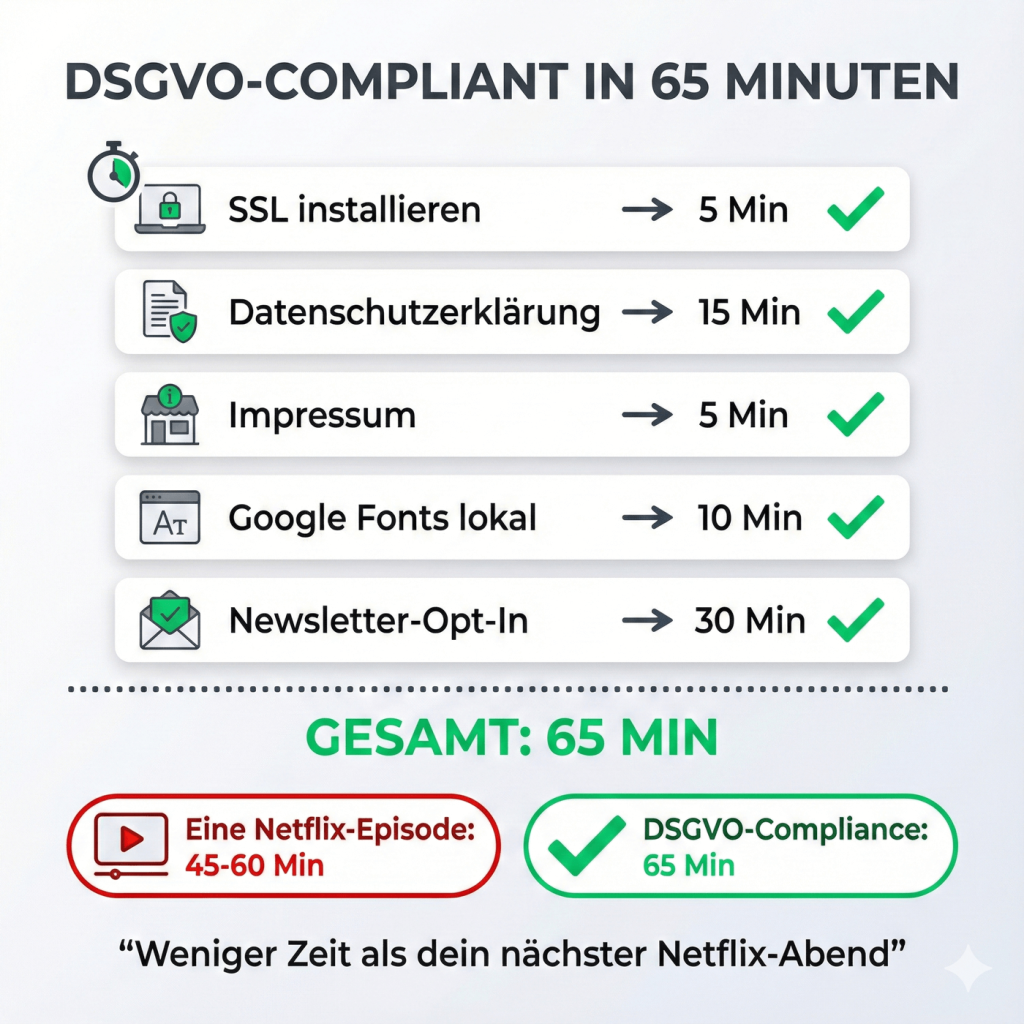dsgvo konform 65min